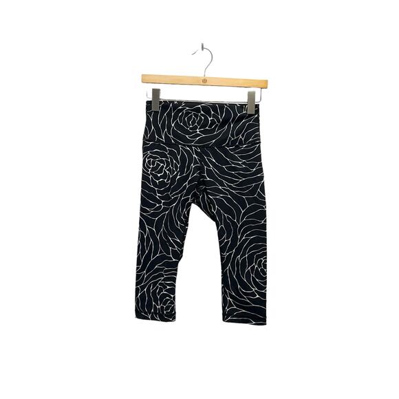 Lululemon‎ Wunder Under Hi-Rise 1/2 Tight 17" Radiate Rose Alpine White Black - Picture 5 of 9